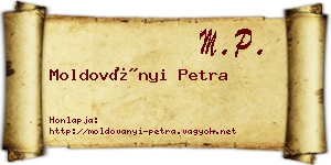 Moldoványi Petra névjegykártya