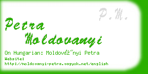 petra moldovanyi business card